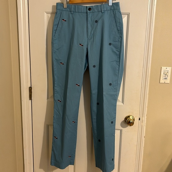 NWT Brooks Brothers Clark Embroidered Pants - nautical theme - size 31” x 32” - Picture 4 of 9